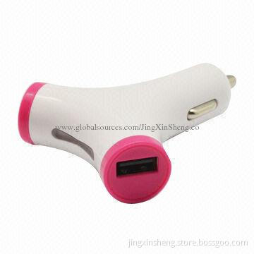 2.3A Mini Car Charger with Multicolor Ring